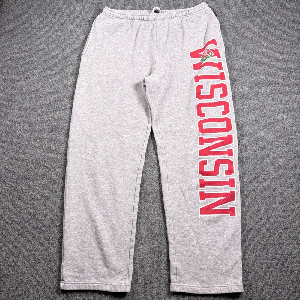 Wisconsin Badgers Sweatpants JanSport Men M Gray Rose Bowl 2012 Bucky NCAA